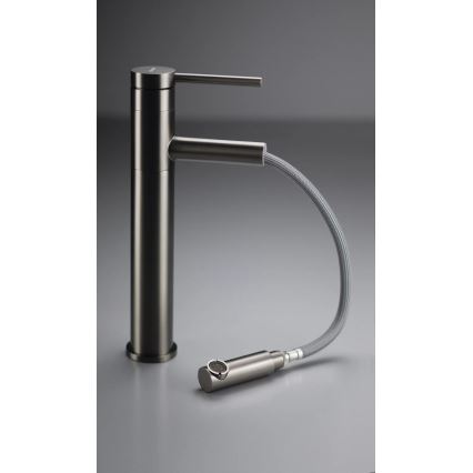 Deante BGE_D22K - Baterie pentru lavoar ORA cu cap extractabil, 30,9 cm, titan