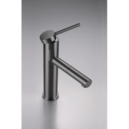 Deante BGE_D22M - Baterie pentru lavoar ORA cu duș extractibil, 22,9 cm, titan