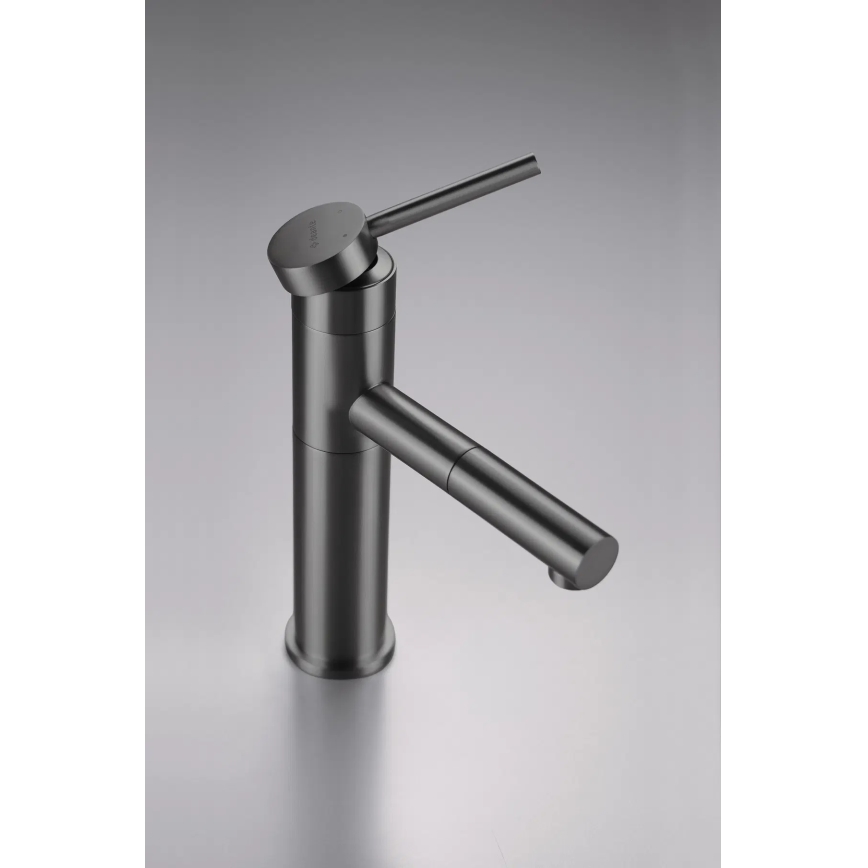 Deante BGE_D22M - Baterie pentru lavoar ORA cu duș extractibil, 22,9 cm, titan