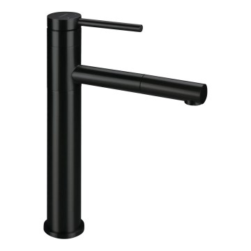 Deante BGE_N22K - Baterie pentru lavoar ORA cu duș extractibil, 30,9 cm, neagră