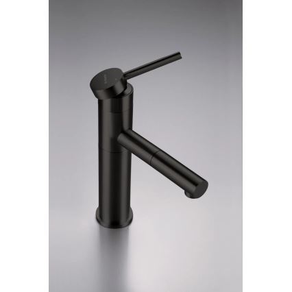 Deante BGE_N22M - Baterie pentru lavoar cu duș extractabil ORA, 22,9 cm, neagră