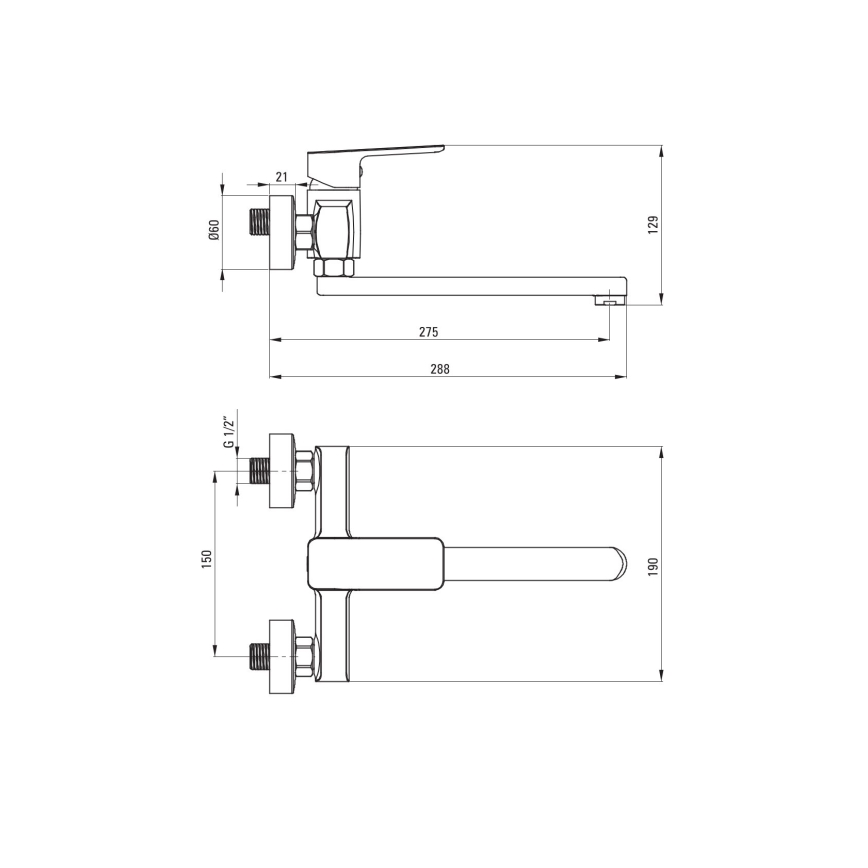 Deante BLO_080M - Baterie pentru chiuvetă MARO, crom lucios
