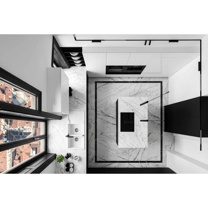 Deante BQJ_N62M - Baterie pentru chiuvetă EVORA, neagră