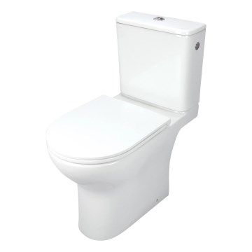 Deante CDJD6RPS - Vas WC pe pardoseală cu capac JASMIN, ceramică/alb