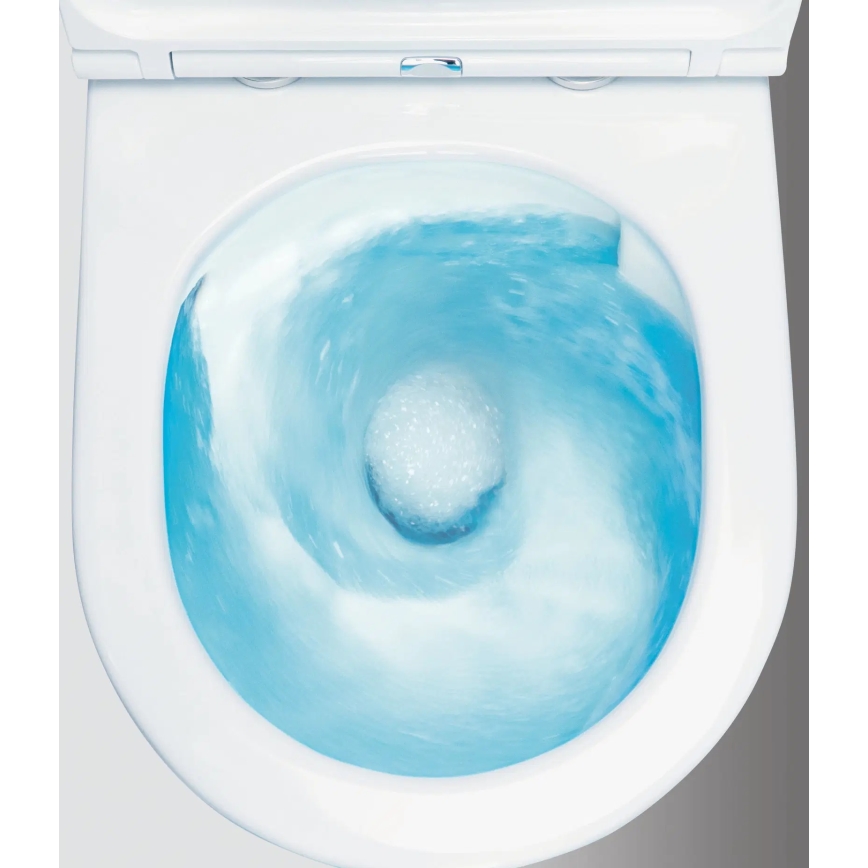 Deante CDJD6RPS - Vas WC pe pardoseală cu capac JASMIN, ceramică/alb