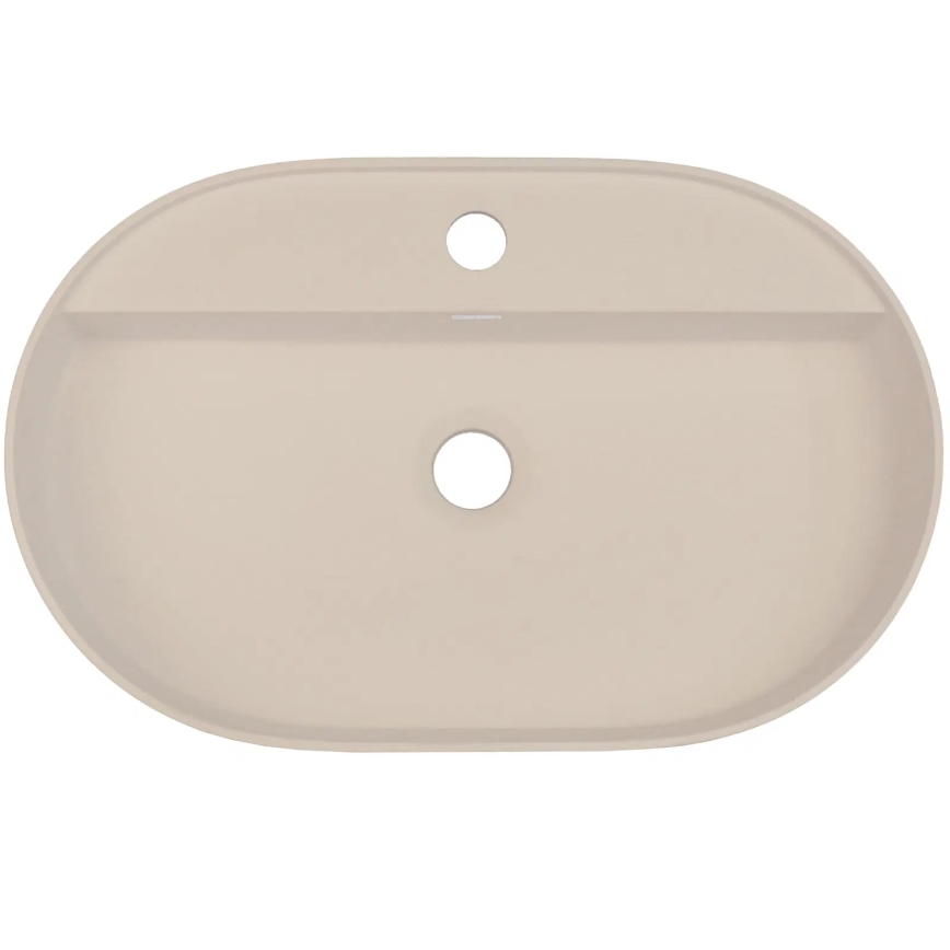 Deante CQS_5U6B - Lavoar pentru blat cu orificiu pentru baterie SILIA 35x55 cm granit/bej