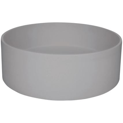 Deante CQS_SU4S - Lavoar pe blat SILIA, Ø 36 cm, granit/gri metalizat