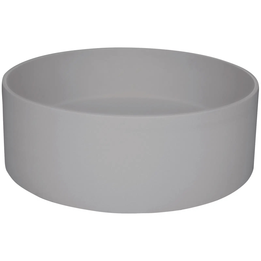 Deante CQS_SU4S - Lavoar pe blat SILIA, Ø 36 cm, granit/gri metalizat