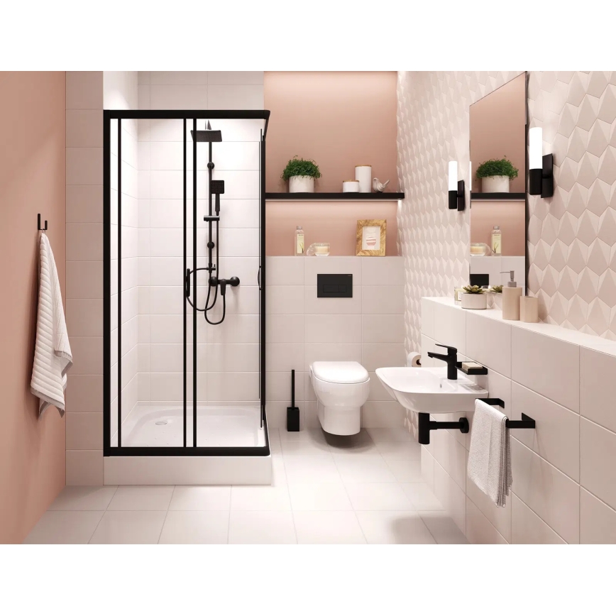 Deante NER_N51K - Set de duș BORO, negru