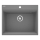 Deante ZRC_S10A - Chiuvetă de bucătărie CORIO 50 x 60 cm, granit, gri metalizat