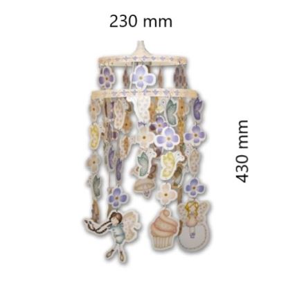 Decofun 70-114 - Abajur pentru copii pentru candelabrul HEIRLOOM E27 430x230 mm