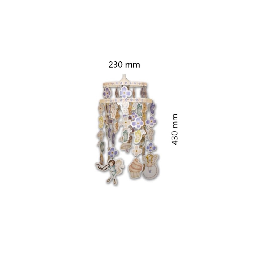 Decofun 70-114 - Abajur pentru copii pentru candelabrul HEIRLOOM E27 430x230 mm