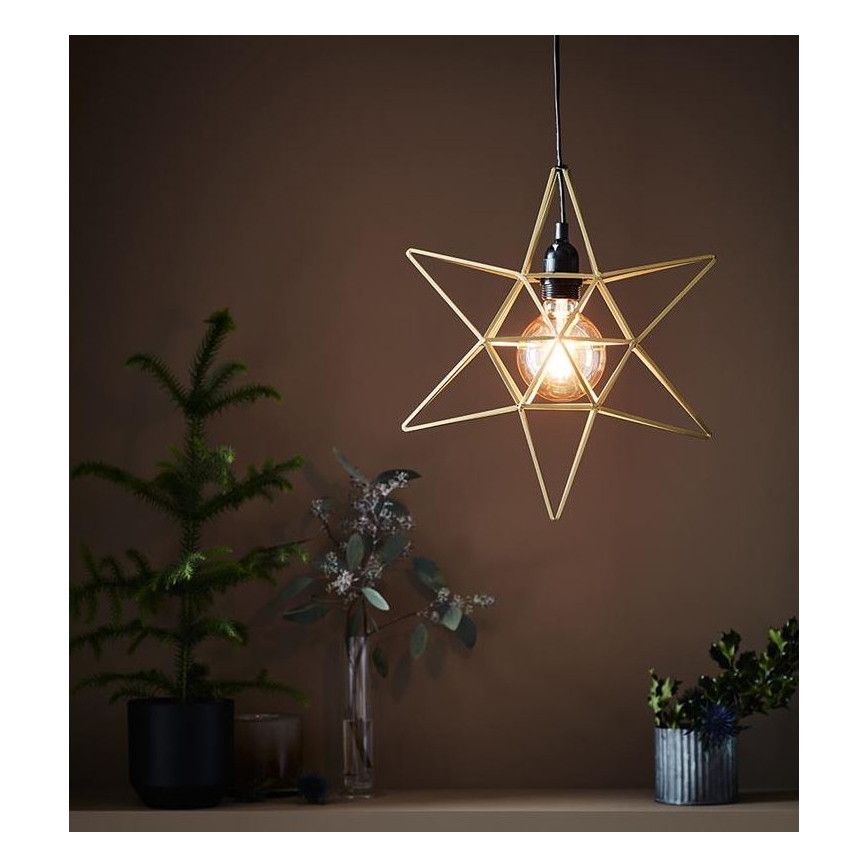 Decorațiune de Crăciun CONTOUR 1xE27/40W/230V auriu Markslöjd 705298