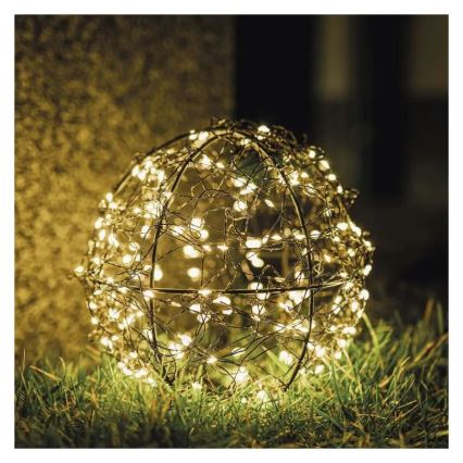 Decorațiune de Crăciun cu 200x LED, 230 V, diametru 20 cm