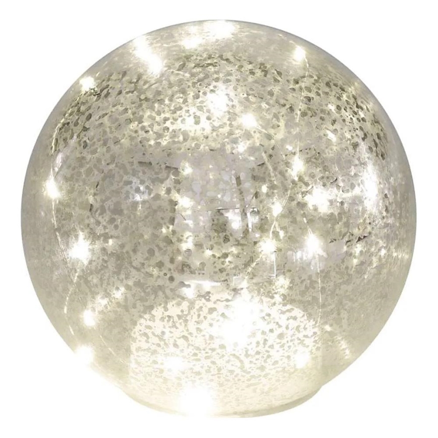 Decorațiune de Crăciun cu LED, 20xLED/3xAA, globuri diam. 15 cm