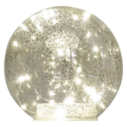 Decorațiune de Crăciun cu LED, 20xLED/3xAA, globuri diam. 15 cm