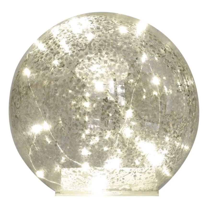 Decorațiune de Crăciun cu LED, 20xLED/3xAA, globuri diam. 15 cm