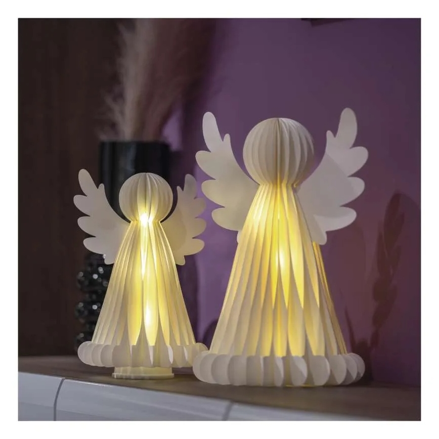 Decorațiune de Crăciun LED 20xLED/6xAA îngeri