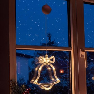 Decorațiune de Crăciun LED/3xAAA/alb cald clopoțel