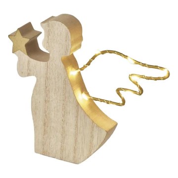 Decorațiune de Crăciun LED – Înger, 8 LED, funcționează cu 2x AAA