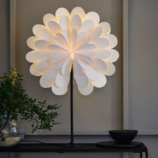 Decorațiune de Crăciun MARAVILLA 1xE14/25W/230V 68 cm albă/neagră Markslöjd 705946