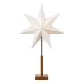 Decorațiune de Crăciun Markslöjd 706041 SOLVALLA 1xE14/25W/230V 35 cm alb/stejar