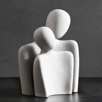 Decorațiune de masă 20 x 5,5 x 14,5 cm, albă