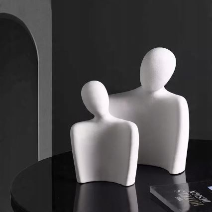 Decorațiune de masă 20 x 5,5 x 14,5 cm, albă