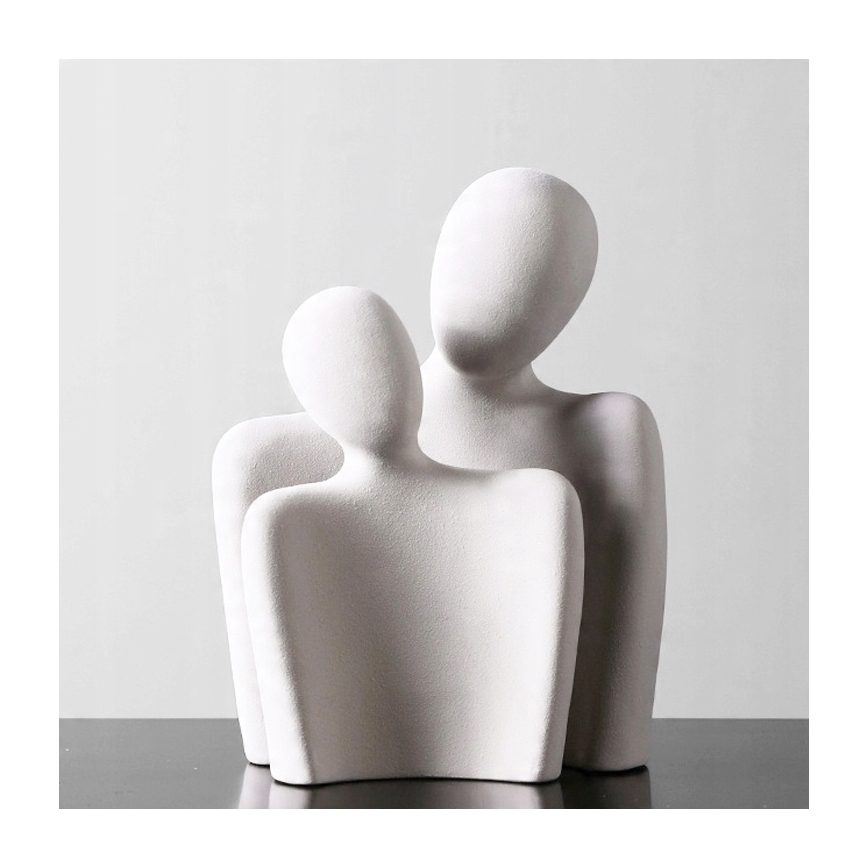 Decorațiune de masă 20 x 5,5 x 14,5 cm, albă