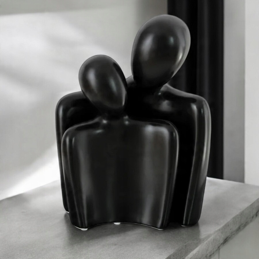 Decorațiune de masă, 20 x 5,5 x 14,5 cm, neagră