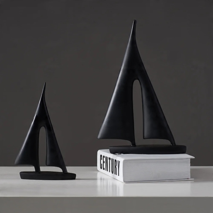 Decorațiune de masă din rășină, 21 cm, negru