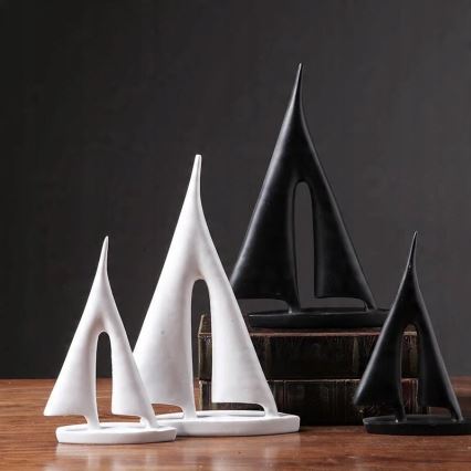 Decorațiune de masă din rășină, 28 cm, negru