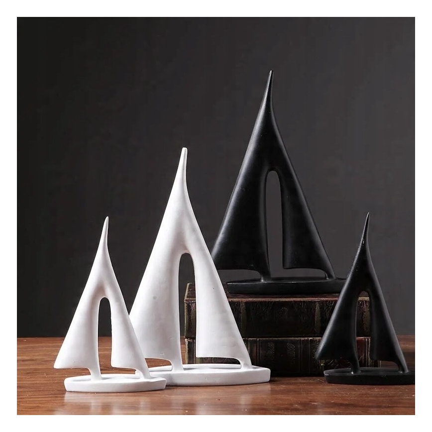 Decorațiune de masă din rășină, 28 cm, negru