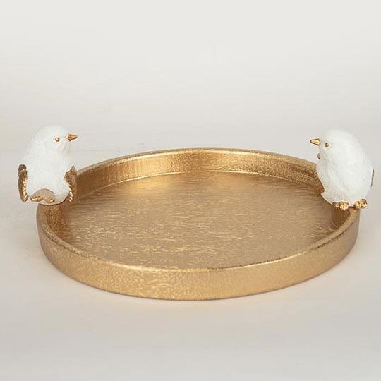 Decorațiune de masă, farfurie cu păsări