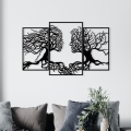 Decorațiune de perete 116x71 cm metal Arborele Vieții
