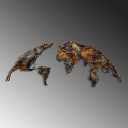 Decorațiune de perete 2 buc. metal planetă