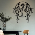 Decorațiune de perete 45x44 cm metal ramuri