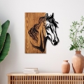 Decorațiune de perete 48x58 cm lemn/metal cal