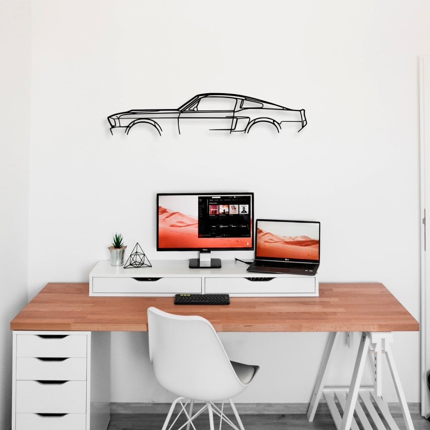 Decorațiune de perete 70x15 cm metal mașină