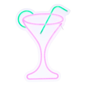 Decorațiune de perete LED neon COCTAIL, 5V - Atmosphera