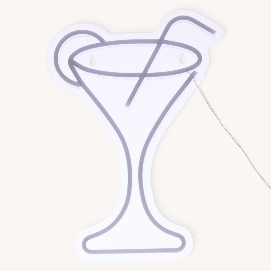 Decorațiune de perete LED neon COCTAIL, 5V - Atmosphera
