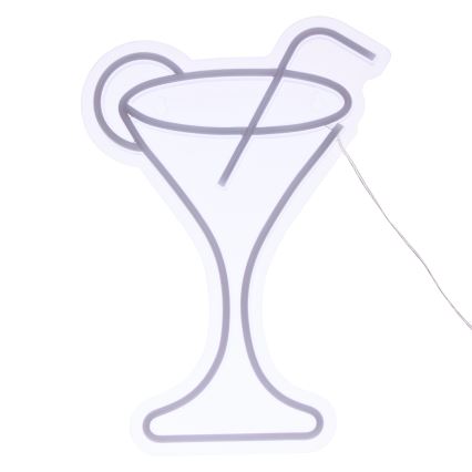 Decorațiune de perete LED neon COCTAIL, 5V - Atmosphera