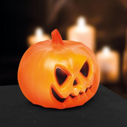 Decorațiune LED cu efect sonor HALLOWEEN LED/3xAAA dovleac