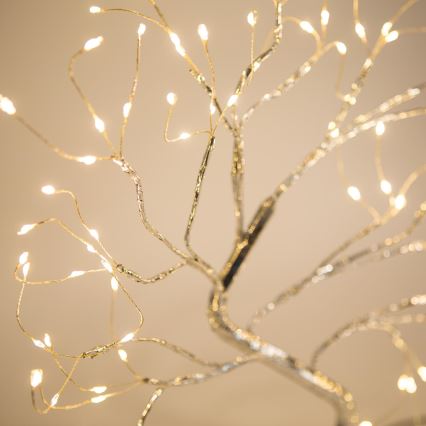 Decorațiune LED de Crăciun 102xLED/3xAA alb cald