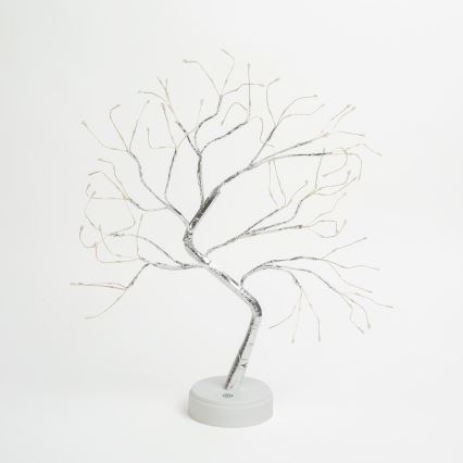 Decorațiune LED de Crăciun 102xLED/3xAA alb cald
