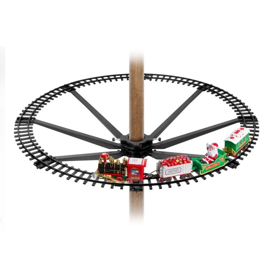 Decorațiune LED de Crăciun 10xLED/4xAA tren