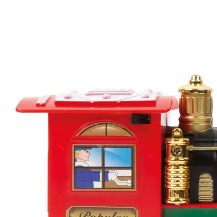 Decorațiune LED de Crăciun 10xLED/4xAA tren