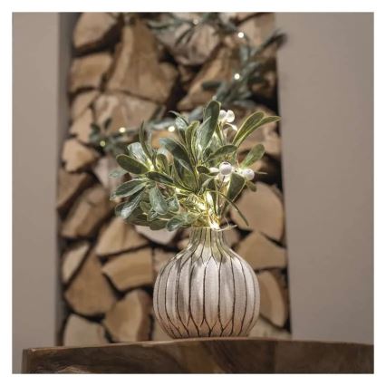 Decorațiune LED de Crăciun, 14 LED-uri, alimentare 2x AA