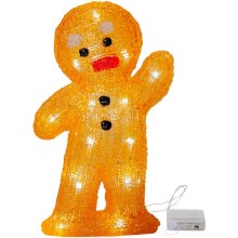 Decorațiune LED de Crăciun 20xLED/0,06W/3xAA om de turtă dulce Eglo