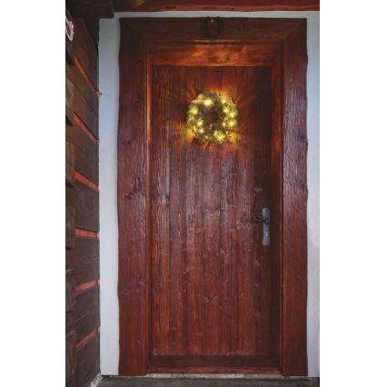 Decorațiune LED de Crăciun 20xLED/2xAA d. 38 cm